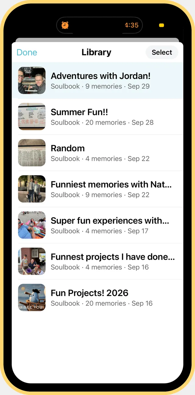 A library of Soulbooks ready to print